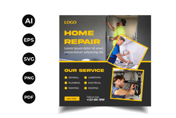 Boost Your Brand With Home Repair Social Media Post