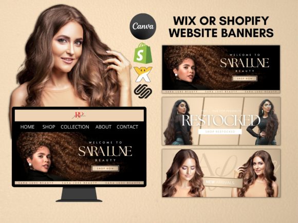 Elevate Your Brand with a Professional Hair Business Premade Website Banner