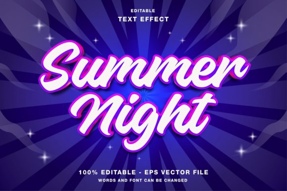 Elevating Digital Aesthetics: The Strategic Value of the Summer Night Glow Editable Text Effect