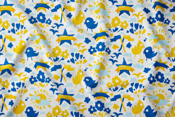 Evaluating the Cartoon Ukrainian Seamless Pattern for Patriotic Design Projects