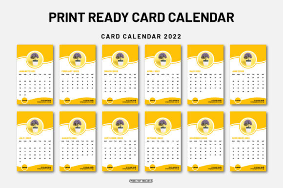 Mastering Organization with the Print Ready Modern Card Calendar 2022