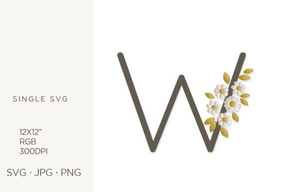 Mastering the Floral Monogram: Integrating Letter W and Botanical Elements in Digital Design