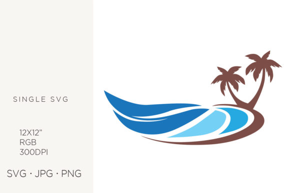 Ocean Waves & Blue Sea Water SVG Icon