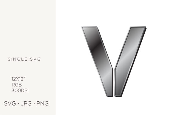 Strategic Branding with the Industrial Silver Initial Letter V: A Designer’s Guide to Versatile Vector Assets