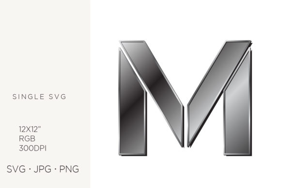 Strategic Branding with the Industrial Silver Initial Letter M: A Guide to Precision and Impact